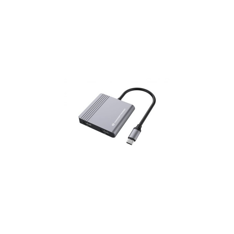 Hub usb tipo c conceptronic donn13g 2 x hdmi - 1 x usb 3.0 - 1 x usb tipo c