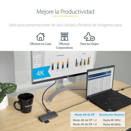 Docking station startech ubs tipo c 8 en 1
