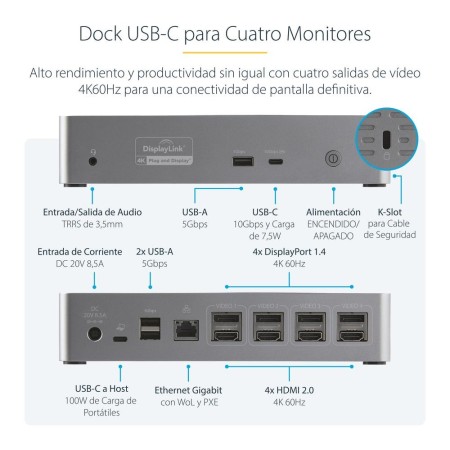 Docking station startech 15 en 1