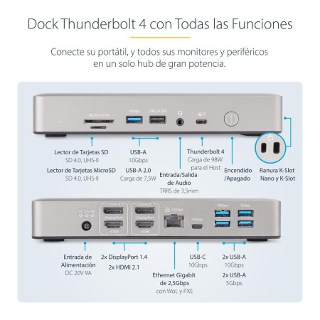 Docking station startech 15 en 1