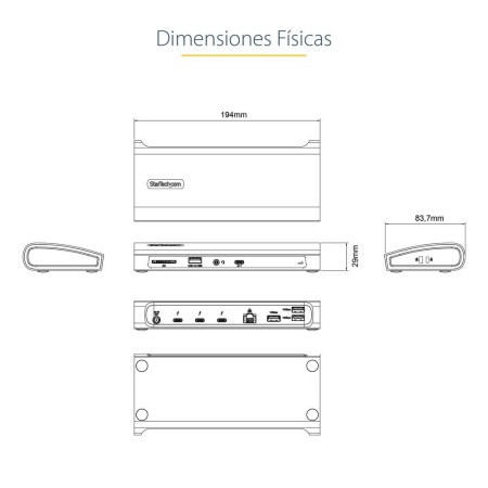 Docking station startech 11 en 1