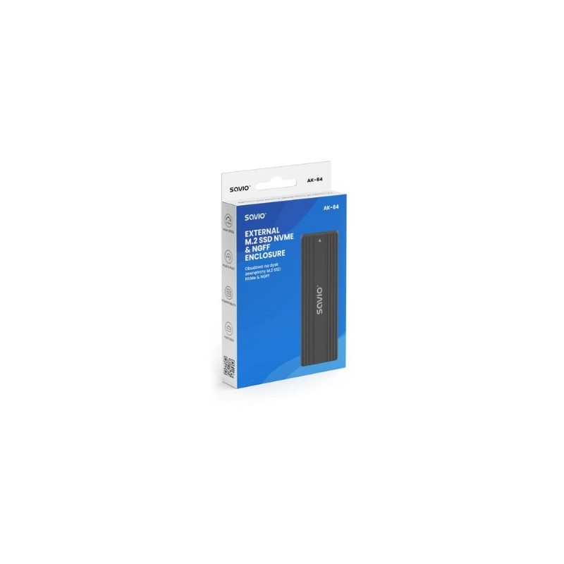 CAJA EXTERNA SAVIO SSD M.2 NVME-NGFF AK-84