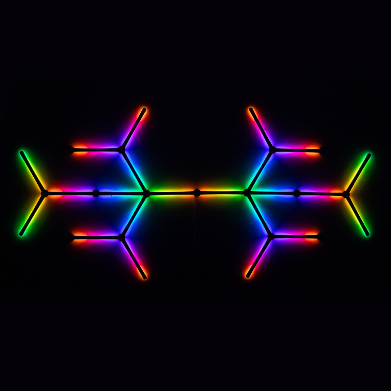 Phoenix aura kit de luces inteligentes rgb para pared control por app diseño modular