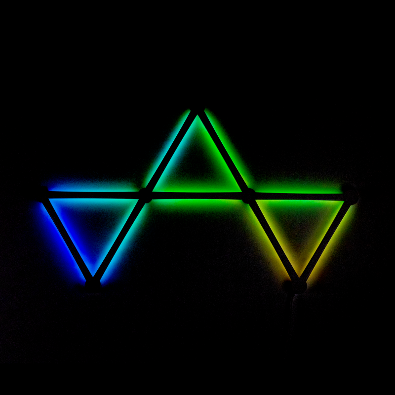 Phoenix aura kit de luces inteligentes rgb para pared control por app diseño modular