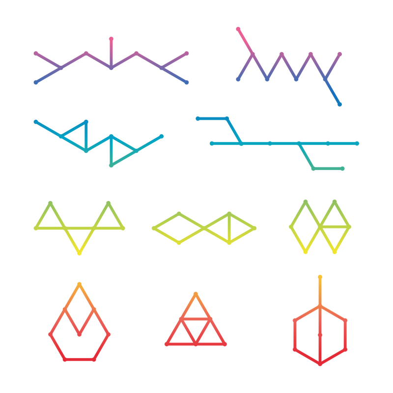 Phoenix aura kit de luces inteligentes rgb para pared control por app diseño modular