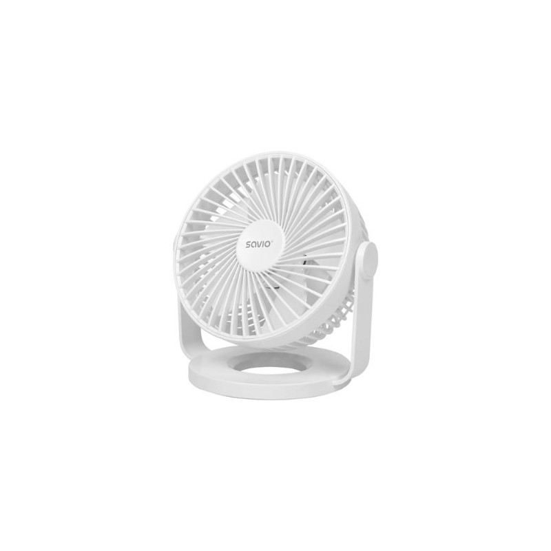 VENTILADOR ESCRITORIO USB SAVIO AD-01 WHITE