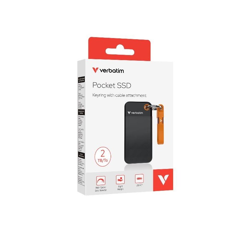 Disco duro externo ssd verbatim 2tb usb tipo c