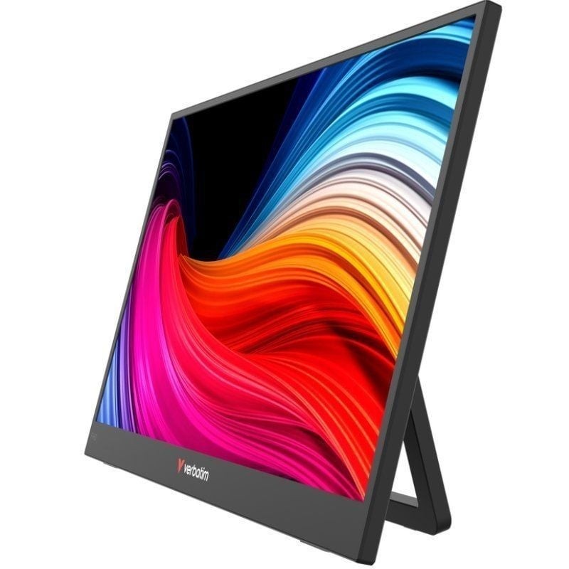 Monitor Portátil Verbatim Non-Touch Light 15.6″/ Full HD/ Multimedia/ Negro