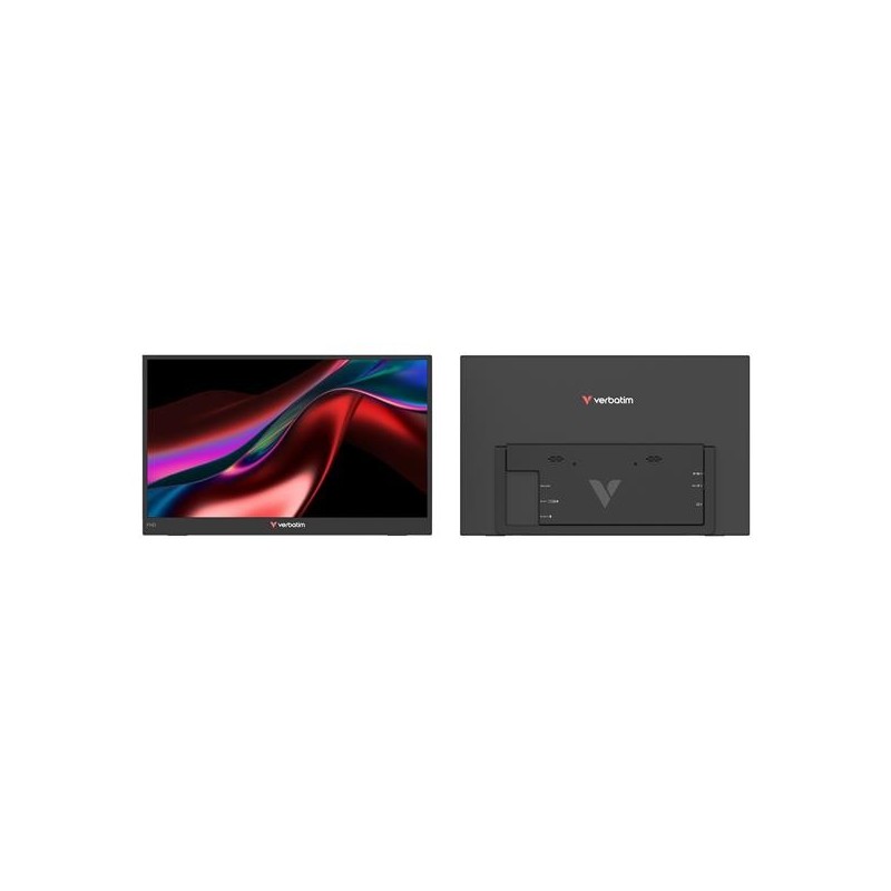 Monitor Portátil Táctil Verbatim Touch Light 15.6″/ Full HD/ Multimedia/ Negro