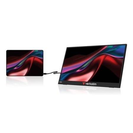 Monitor Portátil Táctil Verbatim Touch Light 15.6″/ Full HD/ Multimedia/ Negro