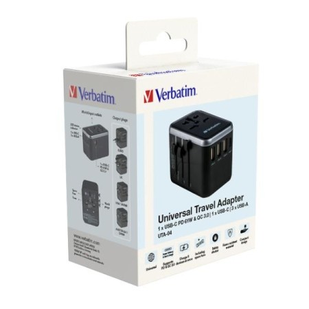 Cargador universal verbatim uta - 04 61w