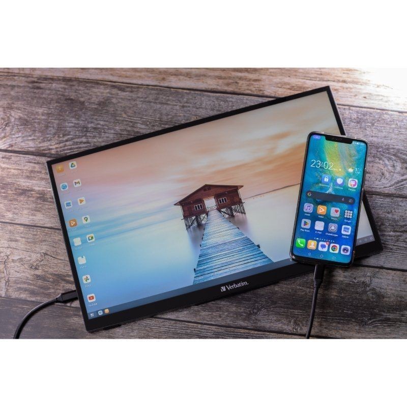 Monitor Portátil Verbatim PM-14 14″/ Full HD/ Multimedia/ Negro