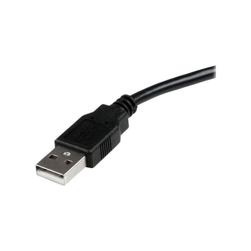 Cable db25 a usb tipo a startech 1.86m - hembra - macho - negro