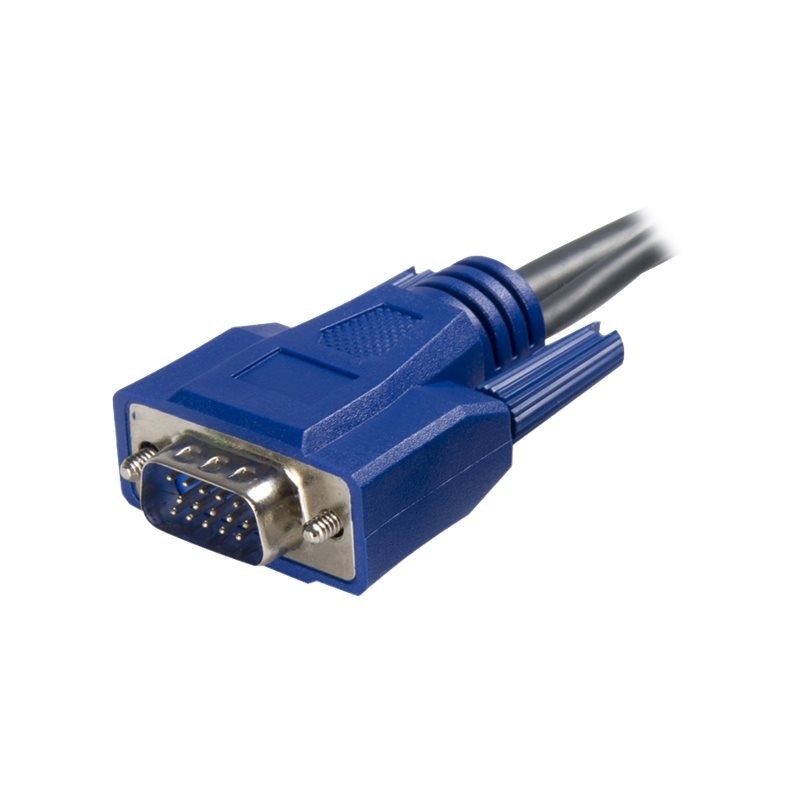 Cable 2x vga a usb startech 1.8m - macho - macho - negro