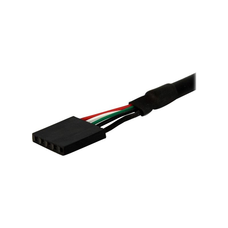 Cable usb 4 clavijas a usb 5 pines statech 0.3m - hembra - hembra - negro