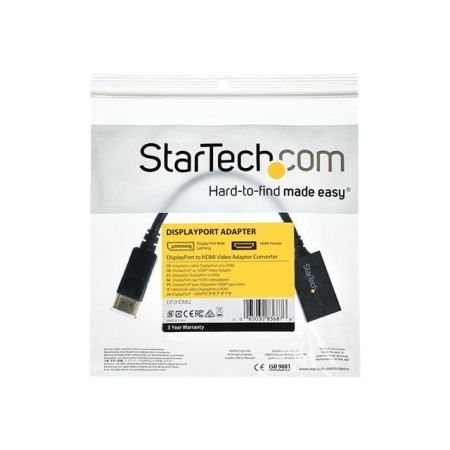 Adaptador displayport a hdmi startech 26.5cm - macho - hembra