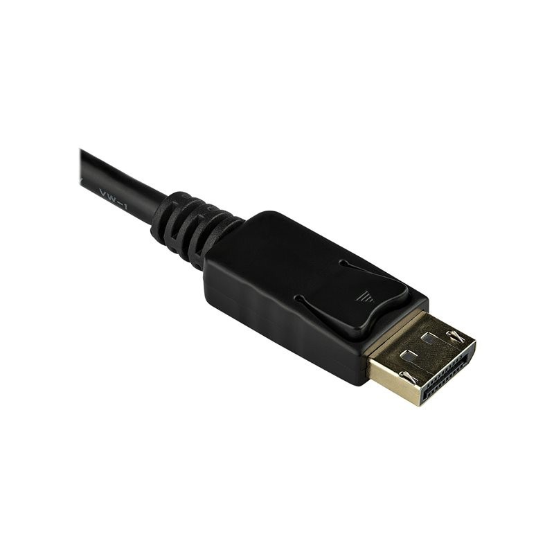 Adaptador displayport a vga startech 28cm - macho - hembra - negro