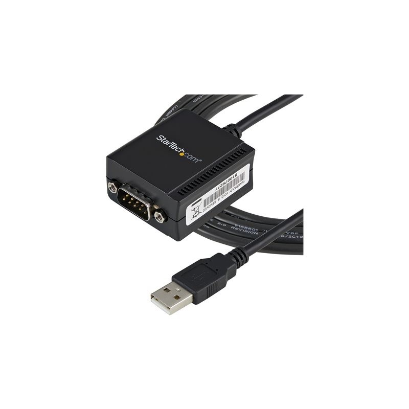 Cable usb tipo a a db9 startech 1.8m - macho - macho - negro