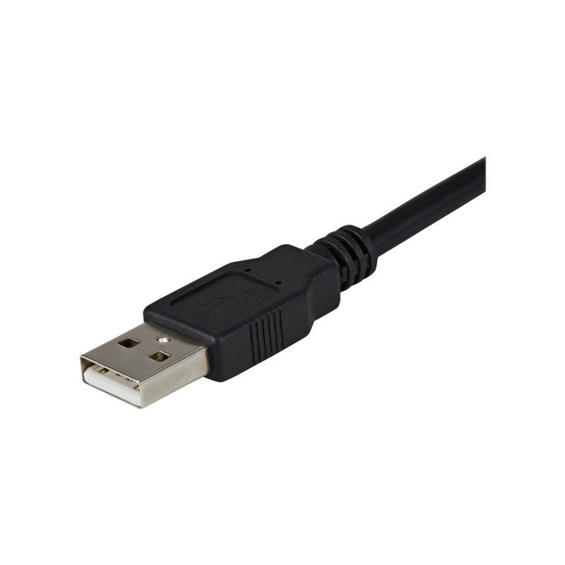 Cable 2x db9 a usb tipo a startech 1.8m - macho - macho - negro