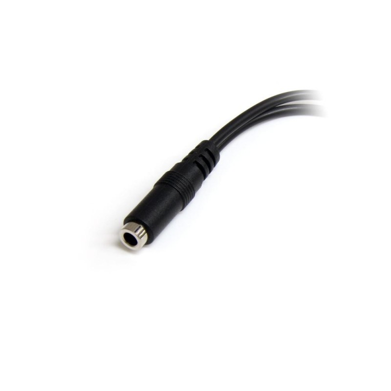 Cable mini jack 3.5mm startech macho - hembra - negro