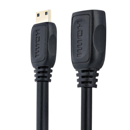 Cable mini hdmi a hdmi startech 0.125m - macho - hembra - negro
