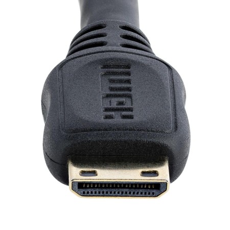 Cable mini hdmi a hdmi startech 0.125m - macho - hembra - negro
