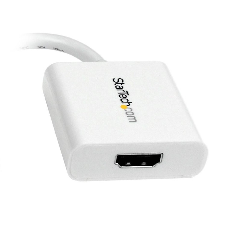 Adaptador mini dp a hdmi startech macho - hembra - blanco