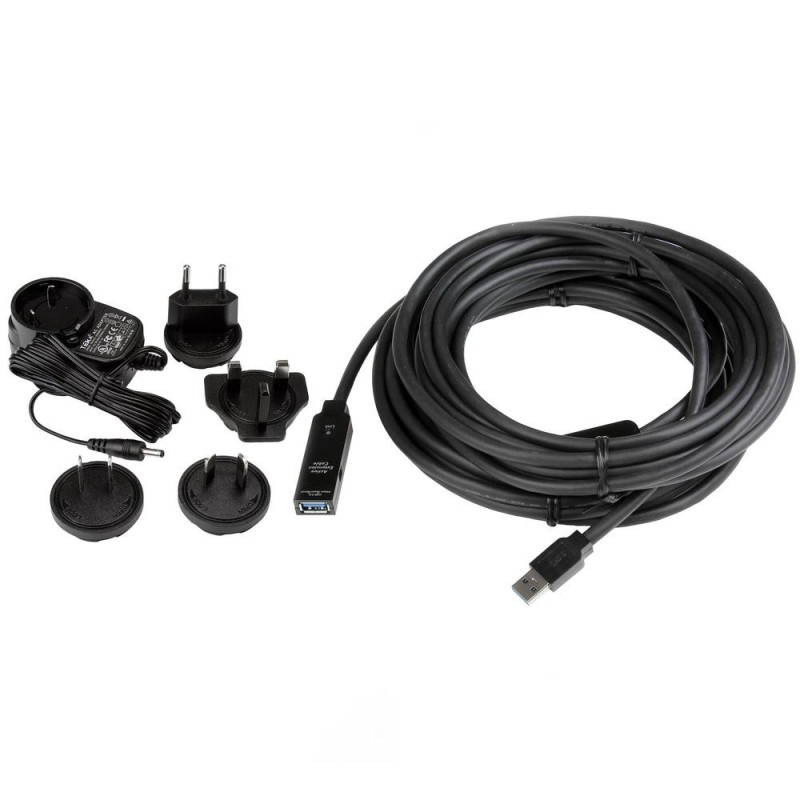 Cable usb tipo a startech 10m - macho - hembra - negro