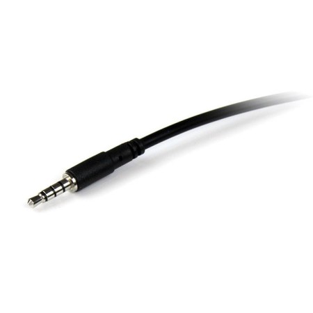 Cable jack 3.5mm startech 2m - macho - hembra - negro