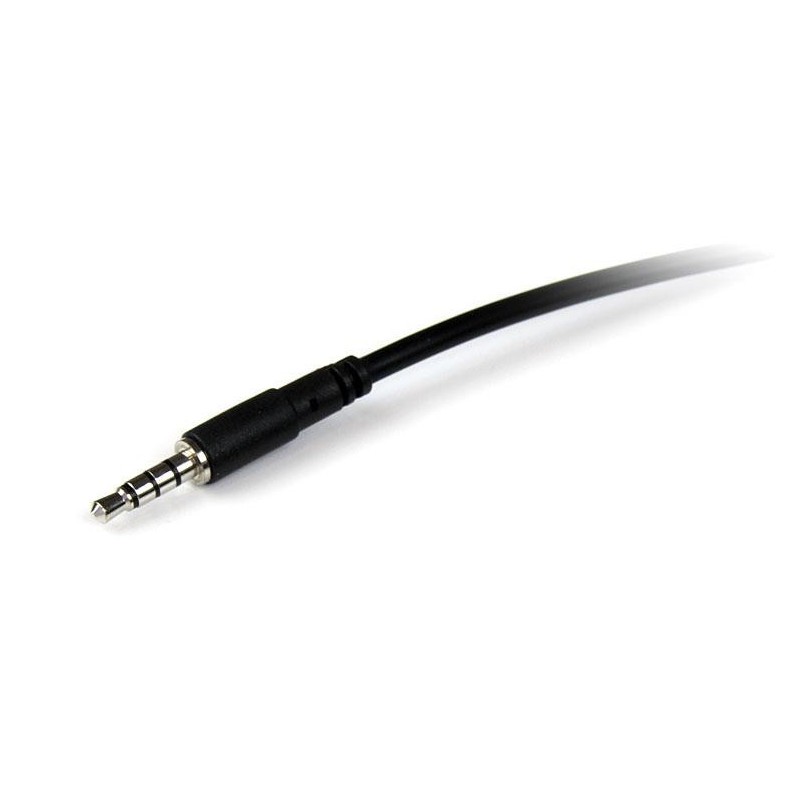 Cable jack 3.5mm startech 2m - macho - hembra - negro