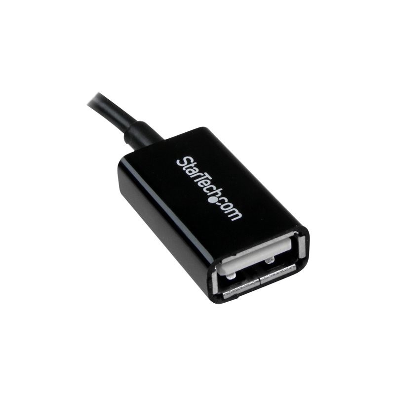 Cable micro usb tipo b a usb tipo a startech macho - hembra - negro