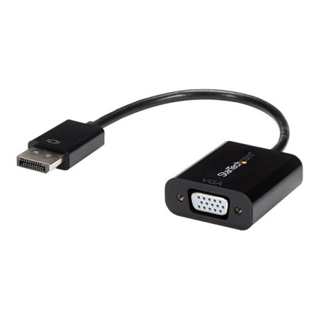 Cable displayport a vga startech 10cm - macho - hembra - negro