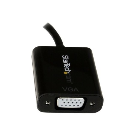Cable displayport a vga startech 10cm - macho - hembra - negro