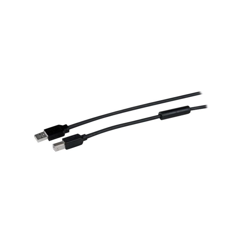 Cable usb tipo b a usb tipo a startech 15m - macho - macho - negro