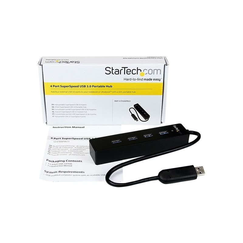 Hub startech usb 3.0 4 en 1