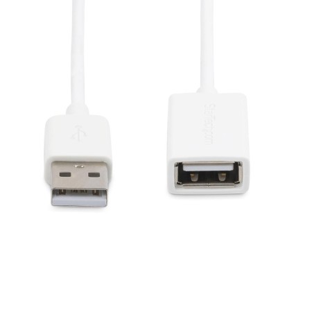 Cable usb tipo a startech 1m - macho - hembra - blanco