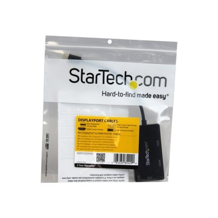 Adaptador mini dp a vga - dvi - d - hdmi startech 0.27m - macho - hembra - negro