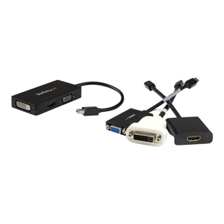 Adaptador mini dp a vga - dvi - d - hdmi startech 0.27m - macho - hembra - negro