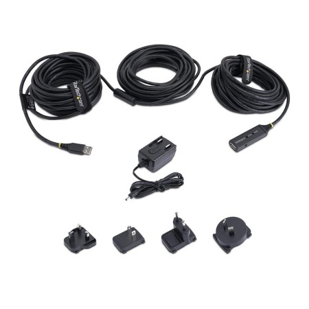 Cable usb tipo a startech 25m - macho - hembra - negro