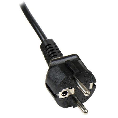 Cable schuko a c5 startech 1m - macho - hembra - negro