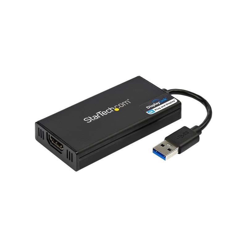 Adaptador usb 3.0 a hdmi 4k startech 0.2m - macho - hembra - negro