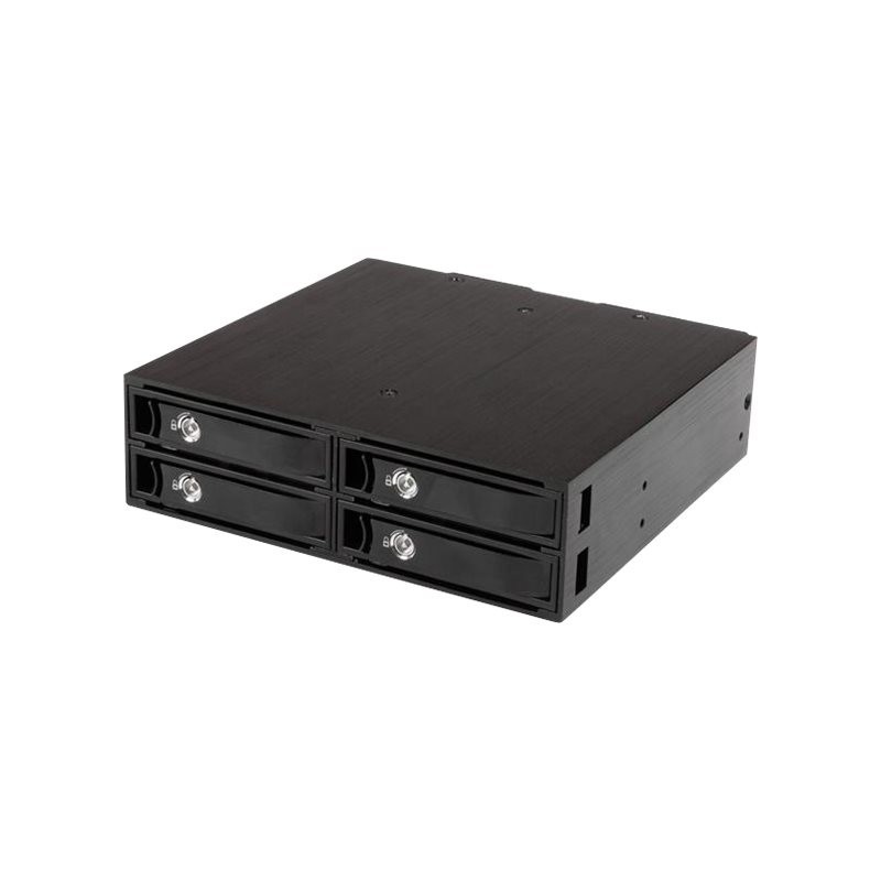 Rack movil startech 5.25 pulgadas 4x 2.5 pulgadas