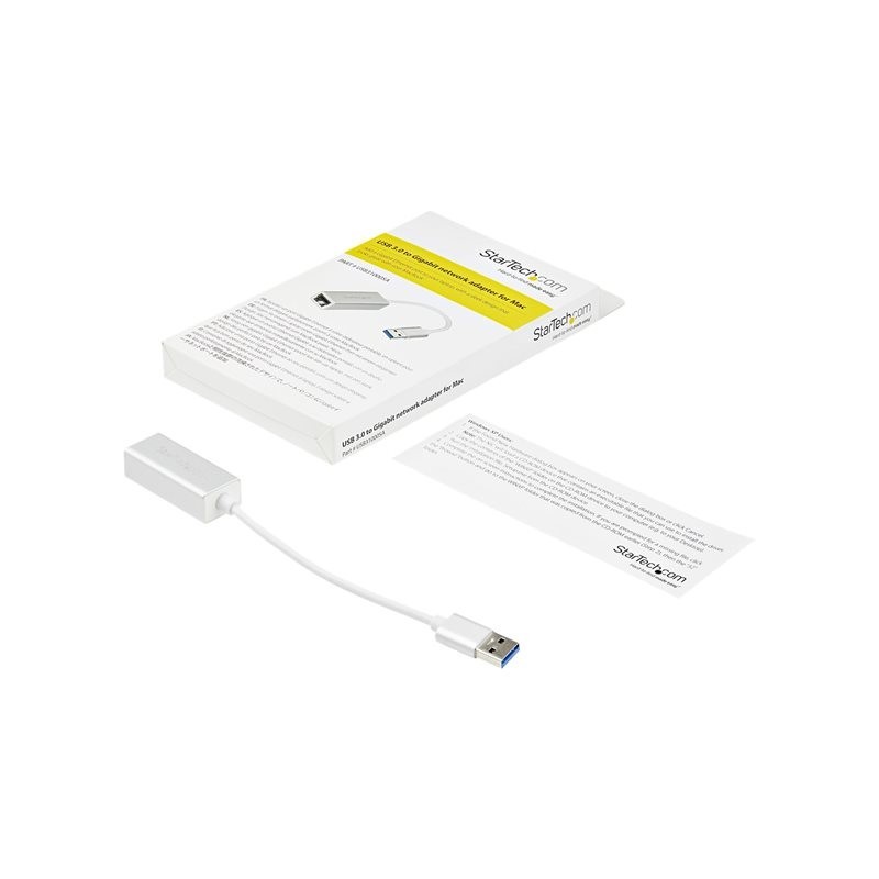 Adaptador usb 3.0 a rj45 startech macho - hembra - blanco