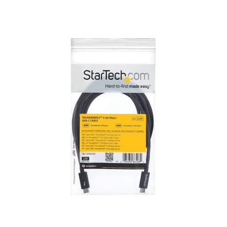 Cable usb tipo c startech 2m - macho - macho - negro