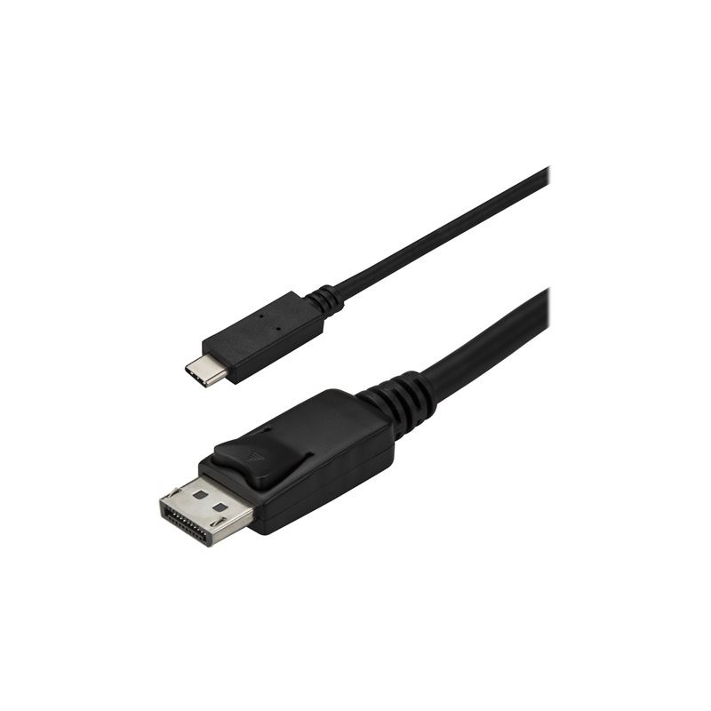 Cable usb tipo c a displayport startech 1m - macho - macho - negro