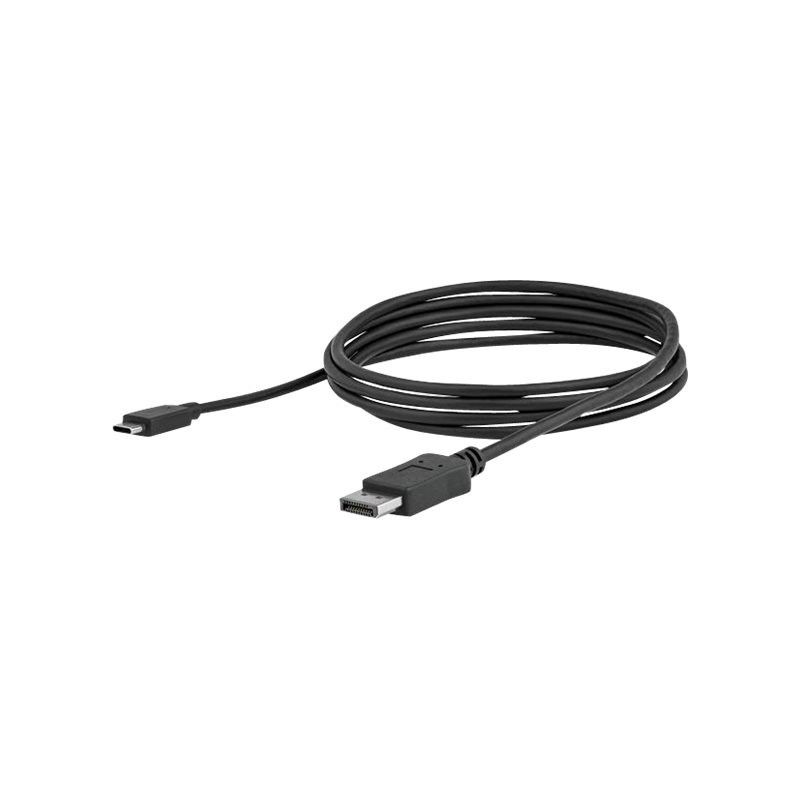 Cable usb tipo c a displayport 4k startech 1.8m - macho - macho - negro