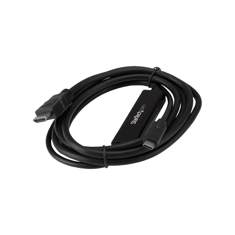 Cable usb tipo c a hdmi startech 2m - macho - macho - negro