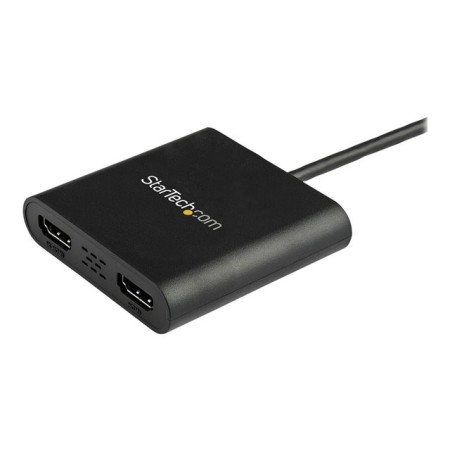 Adaptador usb 3.0 a 2x hdmi staretch 25cm - macho - hembra - negro