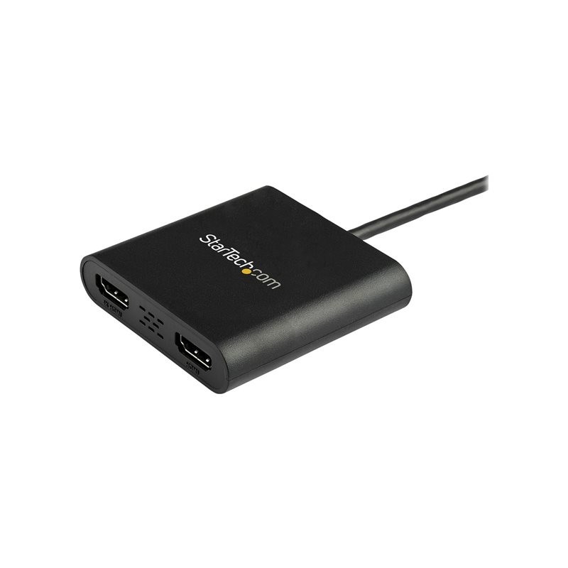 Adaptador usb 3.0 a 2x hdmi staretch 25cm - macho - hembra - negro