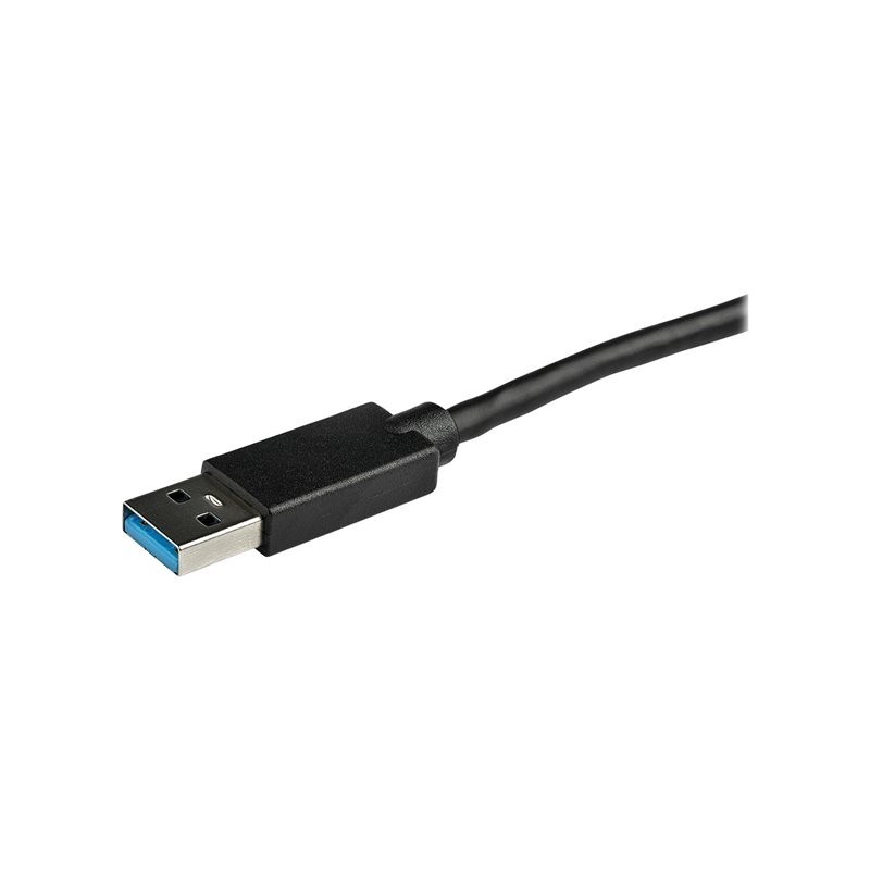 Adaptador usb 3.0 a 2x hdmi staretch 25cm - macho - hembra - negro